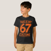 これが私の67のコスチュームのMeme 6 7 少年 少年少女 男性 Tシャツ (正面フル)