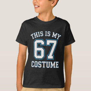 これが私の67コスチュームです レイジー・ブレインロット・ミーム 少年少女 Tシャツ
