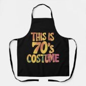 これが私の70年代のコスチューム グルービー タイダイ ハロウィン エプロン (正面)