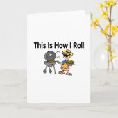 これが私のBBQグ転がリリングの方法 カード (黄色い花)