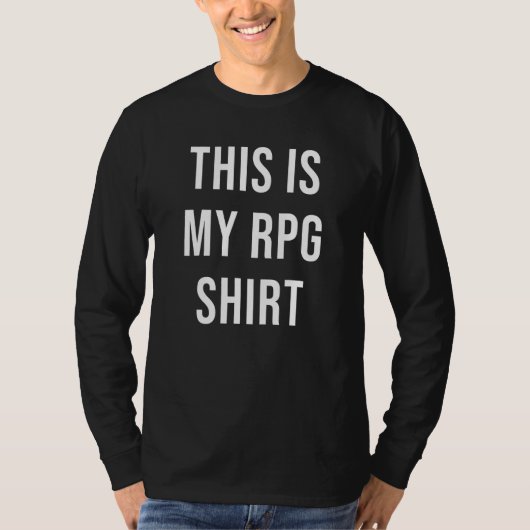 これが私のRPG 地下城DMマスター D20ドラゴン Tシャツ (正面)