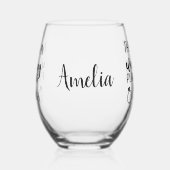 これが私結婚の新婦になる予定おもしろい ステムなしワイングラス (左)