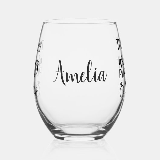 これが私結婚の新婦になる予定おもしろい ステムなしワイングラス (左)