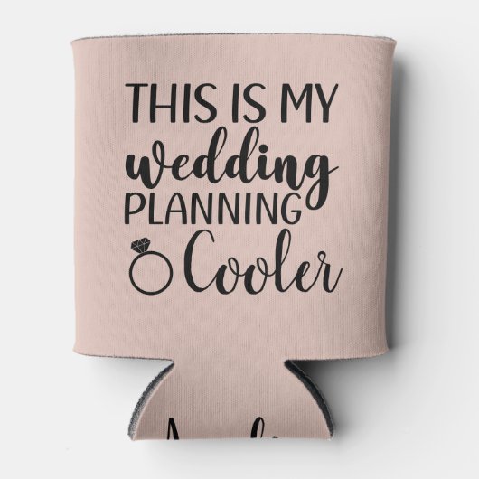 これが私結婚の新婦になる予定おもしろい 缶クーラー (正面)