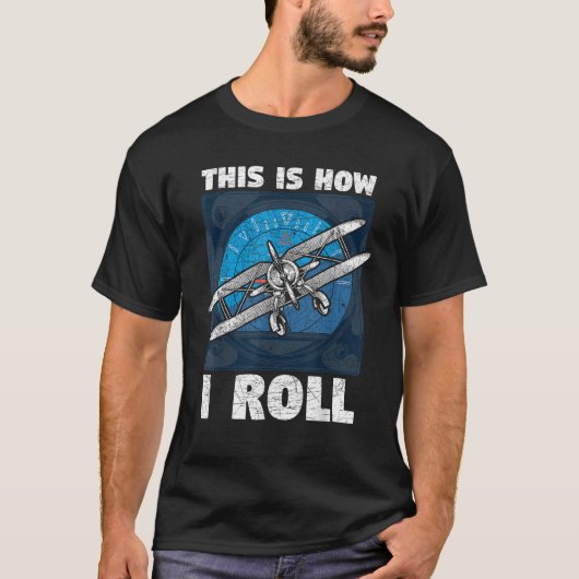 これが私転がの航空機飛んでいるおもしろいだ Tシャツ (正面)