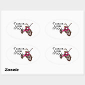 これが私転がの（三輪車） 楕円形シール (シート)