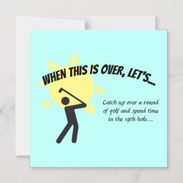 これが終わったらゴルフ救に行こう マグネット招待状