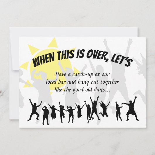 これが終わったらポストのロック救ダウンを行う 招待状 (正面)