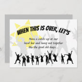 これが終わったらポストのロック救ダウンを行う 招待状 (正面/裏面)