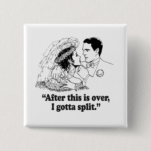 これが終わった後私は裂けるために得ました 缶バッジ (正面)