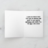 これが自分の息子の「ハッピーバースデー」であったことを願う カード (内部)