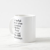 これが自分の身だと気づいた時のひどい瞬間 コーヒーマグカップ (正面左)