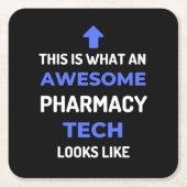 これが薬局の素晴らし技術だ スクエアペーパーコースター (正面)