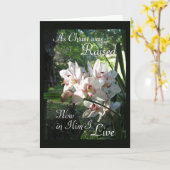 これが蘭の大人バプテスマのカードの方法である カード (黄色い花)