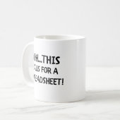 これが表計算のコーヒーマグを呼び出す コーヒーマグカップ (正面左)