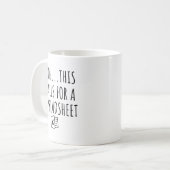 これが表計算のコーヒーマグを呼び出す コーヒーマグカップ (正面左)