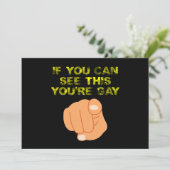 これが見えたらゲイだよ 面白いLGBTQ 招待状 (スタンド正面)