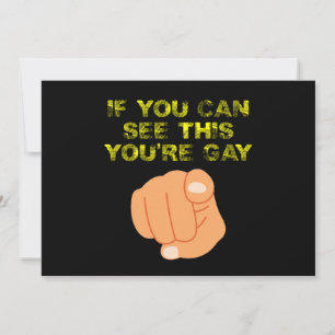 これが見えたらゲイだよ 面白いLGBTQ 招待状