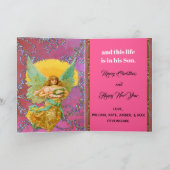 これが証言の浮上天使のクリスマスだ シーズンカード (内部)