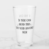 これが読めるならもう1杯飲んだ方がいい タンブラーグラス (正面)