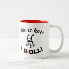 これが転が私のすもしる飛んでいるやり方だ ツートーンマグカップ