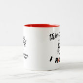 これが転が私のすもしる飛んでいるやり方だ ツートーンマグカップ (中央)