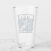 これが退職した私の新しい仕事のスキーだ タンブラーグラス (裏面)