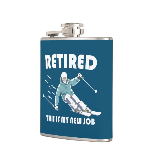 これが退職した私の新しい仕事のスキーだ フラスク (左)