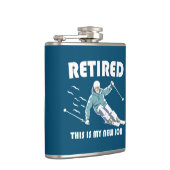 これが退職した私の新しい仕事のスキーだ フラスク (右)