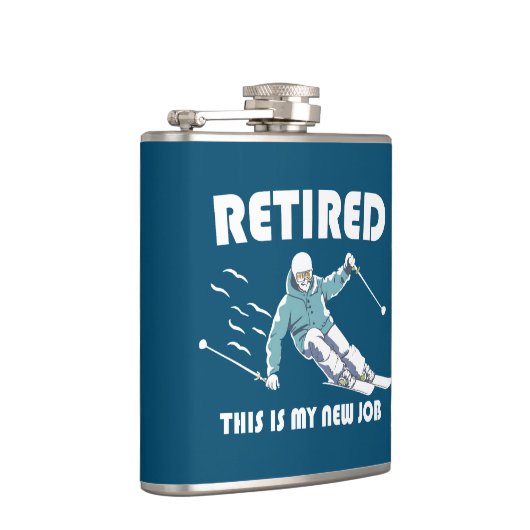 これが退職した私の新しい仕事のスキーだ フラスク (右)