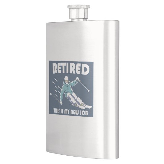 これが退職した私の新しい仕事のスキーだ フラスク (左)