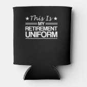 これが退職制服のことわざプレゼント 缶クーラー (正面)