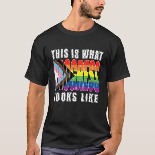 これが進歩の様子だ Tシャツ (正面)