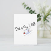 これが雪だるま式転がだ ポストカード (スタンド正面)