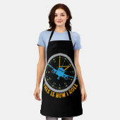 これが飛行機の転がパイロットシャツ航空の方法 エプロン (着用した状態)