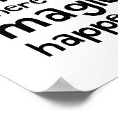 これが魔法が起こる場所だ – 子供部屋ポスター ポスター (角)