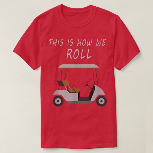 これが、私たちが転がおもしろいを使うゴルフ Tシャツ (デザイン正面)