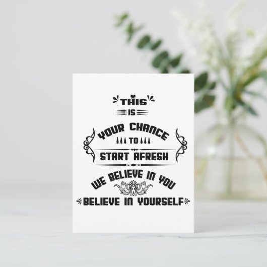 これがFRESH INSPIRATIONを開始するチャンスです。 ポストカード (スタンド正面)