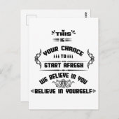 これがFRESH INSPIRATIONを開始するチャンスです。 ポストカード (正面/裏面)