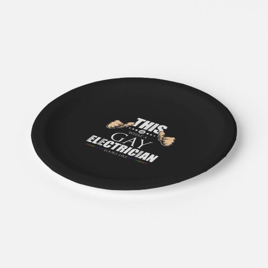 これがLGBTのようなゲイの電気技師 ペーパープレート (アングル)