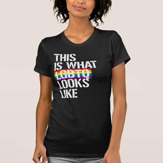 これがLGBTQの姿です Tシャツ (正面)