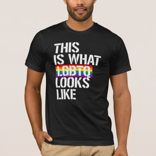 これがLGBTQの姿です Tシャツ (正面)