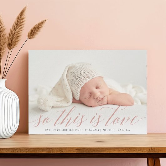 これがLove Photo Birthの発表だ 案内状