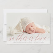 これがLove Photo Birthの発表だ 案内状 (正面)