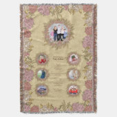 これがYOUR LIFE MOM - 7枚の写真とマイルストーンを追加 スローブランケット (正面縦)