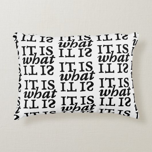 「これこそ」白黒タイポグラフィ アクセントクッション (正面)