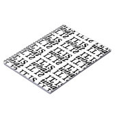 「これこそ」白黒タイポグラフィ ノートブック (左側)