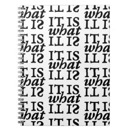 「これこそ」白黒タイポグラフィ ノートブック