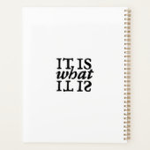 「これこそ」白黒タイポグラフィ プランナー手帳 (裏面)