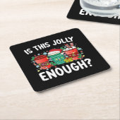 これすてきで十分おもしろいだ スクエアペーパーコースター (アングル)